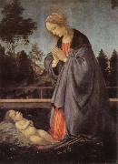 Filippino Lippi adoration of the child oil painting on canvas